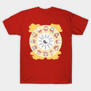 Harmony of Zodiacs: Loppi Tokki Unveils the Magic of Chinese Astrology! T-Shirt